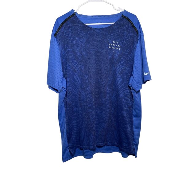 Nike T-Shirt Men's XXL Striped Vented Dri-Fit Short Sleeve Athletic Active - Picture 1 of 10